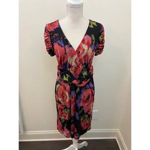 Emma & Michelle Multicolor Floral Print Dress Size Medium
